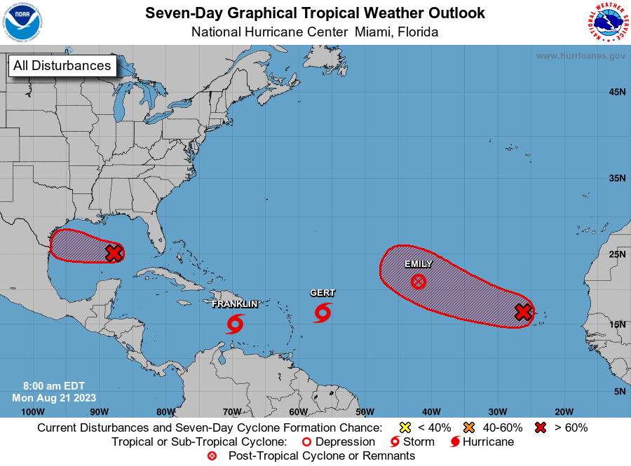 Tropics - 7 day outlook